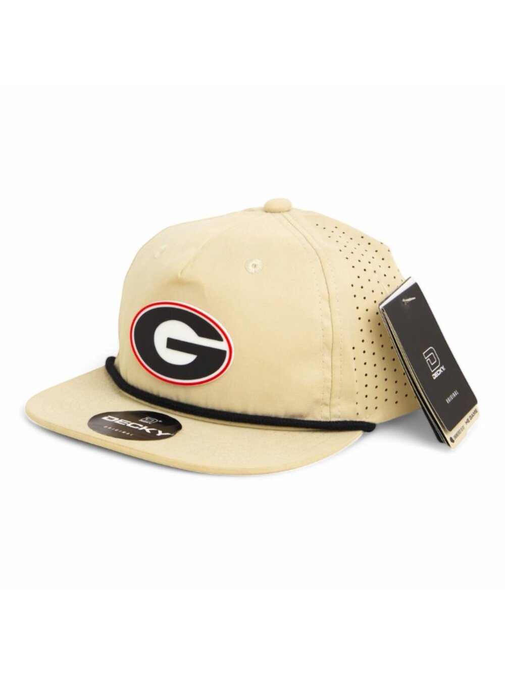 Georgia Bulldogs Power G 3D Perforated Rope Hat- Birch/ Black